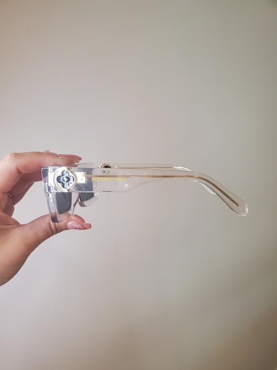 Louis Vuitton Clear Frame Black Lens Sunglasses main image 5